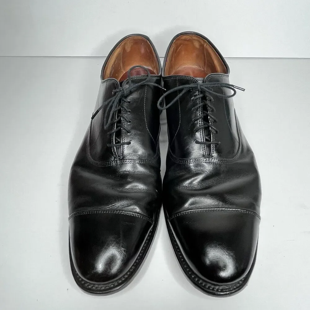 Allen Edmonds Park Avenue Cap-toe Oxford Black Dress Shoe Size 14 R